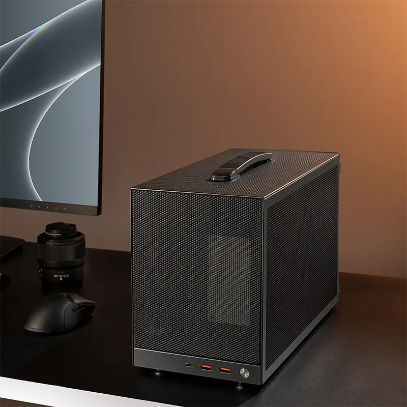 PCCOOLER K101 Mesh Портативный настольный компьютер ITX Small Case поддерживает источник