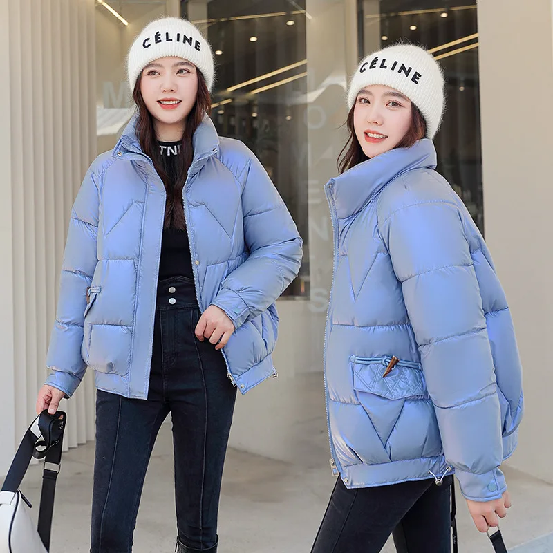

Winter Thickening Warm Down Cotton Jacket Female Short Cotton Clothing Korean Fashion Loose Bread Clothes Cotton Jacket Women