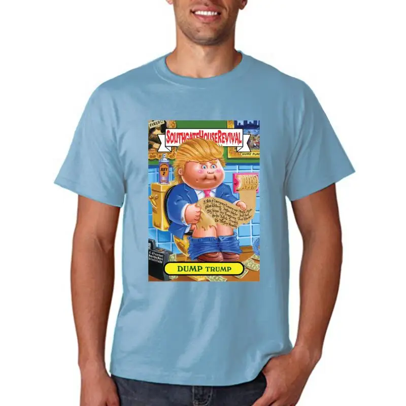 

T Shirt Garbage Pail Kids MENS WHITE ALL SIZES S TO 3XL Donald Dump Trump