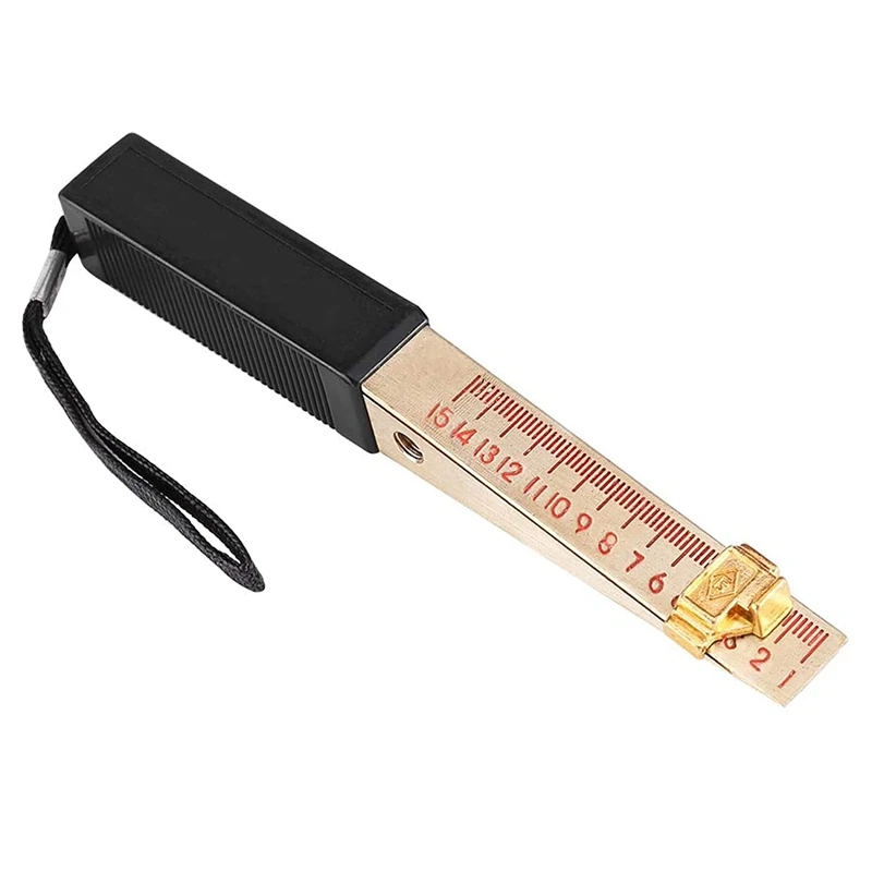 

Engineering Ruler 150X15x17mm Wedge Shaped Vernier Gauge Fire Door Space Gauge House Engineering Inspection Tool 0.2Mm