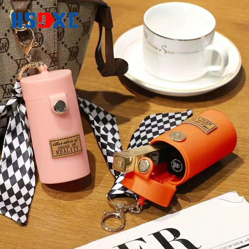 Portable Internet Celebrity Mini Lipstick Bag Silk Scarf Key
