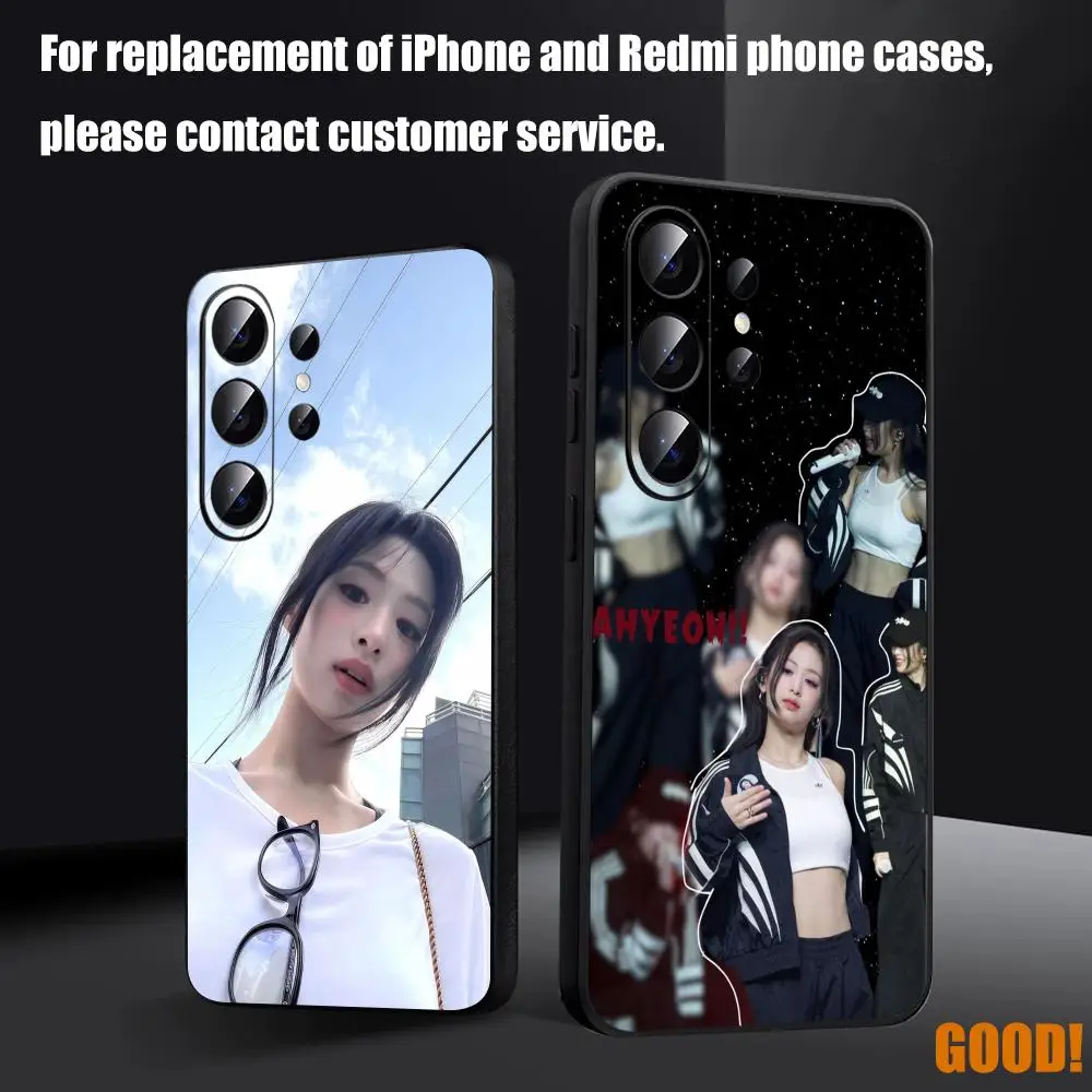 Фото Чехол для телефона Ahyeon BABYMONSTER для Samsung Galaxy S26 S25 S24 S23 S22 S21 S20 Plus Ultra Fold A, мягкий, черный №1