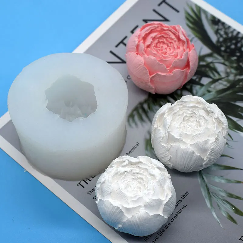 

Flower/Rose Candle Wax Silicon 3D Soap Mold Cake Decoration Manual Handmade Resin Clay Plaster Gumpaste Soap Chocolate Cake Mold