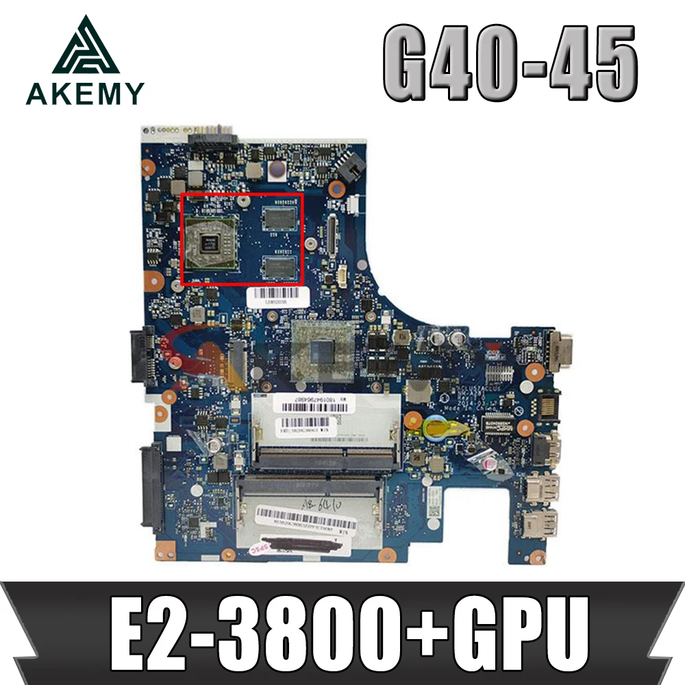 

Brand New G40-45 motherboard ACLU5/ACLU6 NM-A281 For LENOVO G40-45 Laptop Motherboard E2-3800+GPU FOR AMD CPU tested 100% work