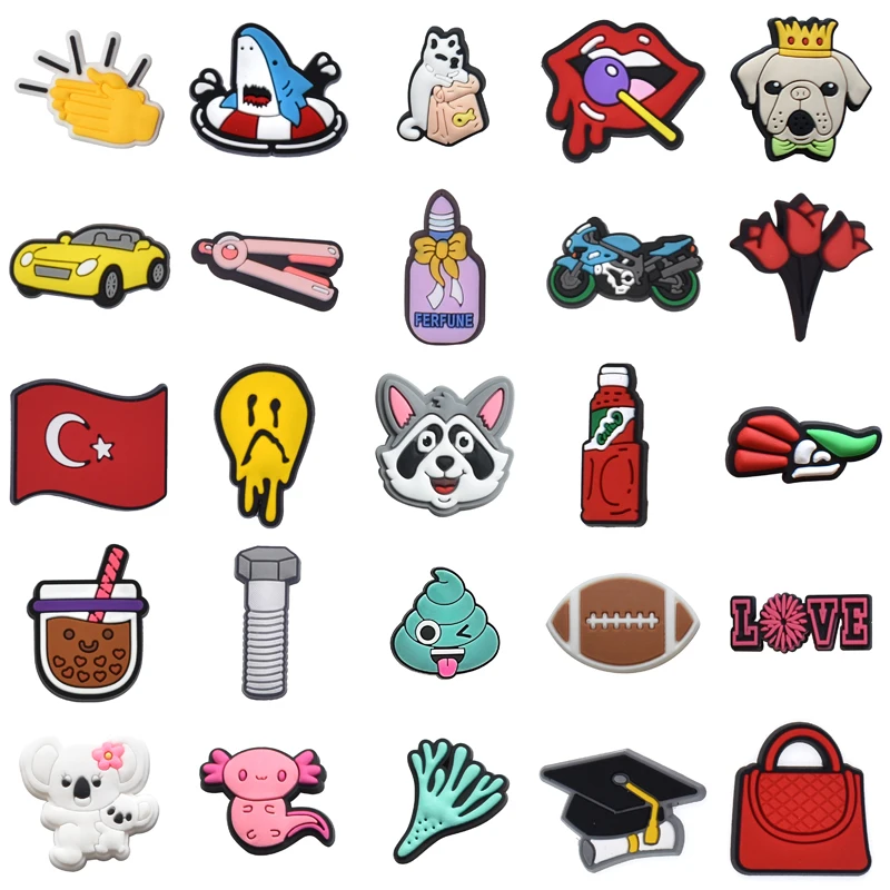 

Shoe Charms Wholesale Bulk Para Pins Women Charm Set Jeans Girl Men Kids Boy Packs Shoes Accessories Decorations for Crocs Gifts