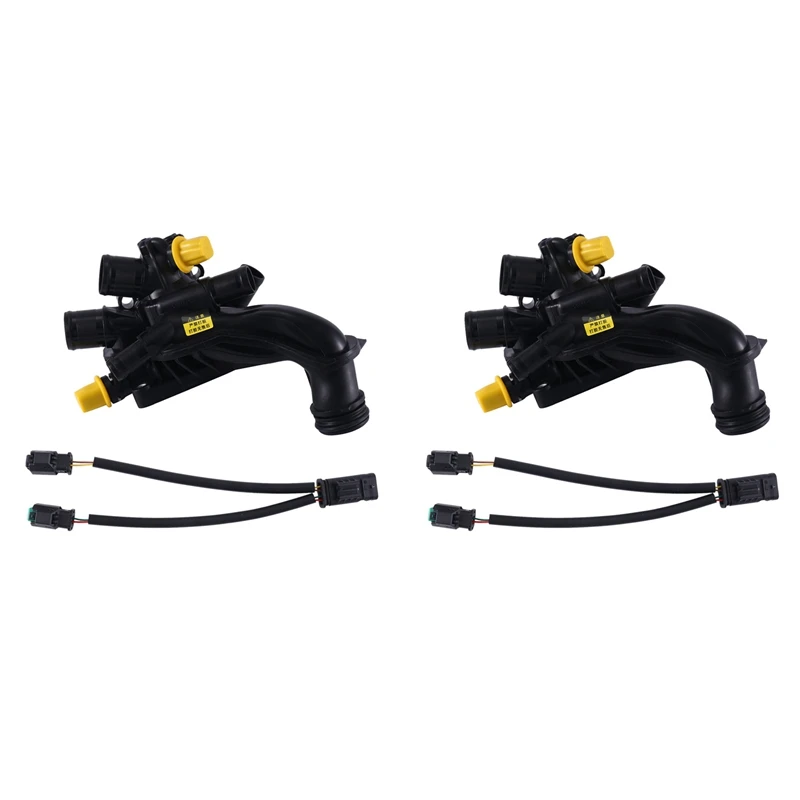 2 шт. автомобильный термостат охлаждающей жидкости 9810916980 с датчиком для Peugeot 207 308