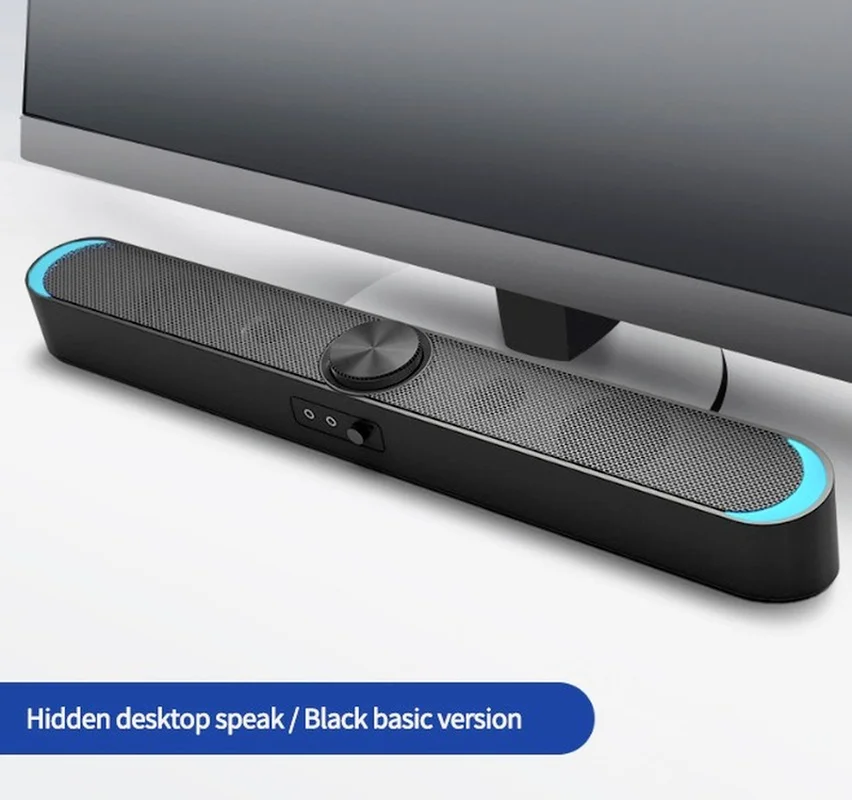 

Sound Box Mini USB Powered Computer Wireless Bluetooth Speakers Desktop PC Laptop Notebook Sound Bar Stereo Subwoofer with Mic