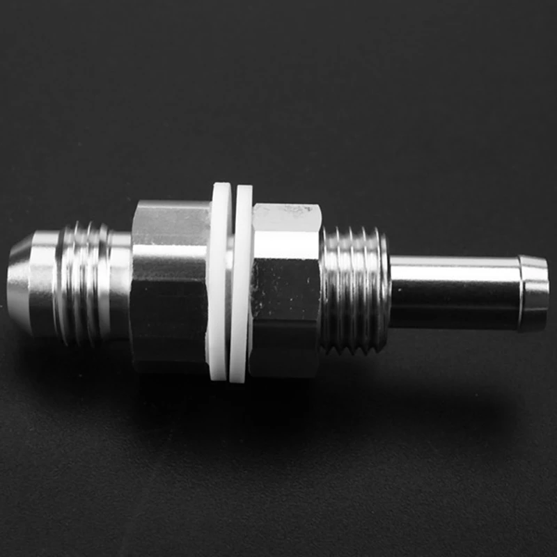 6AN Male Flare перегородка на 5/16 дюйма шланг штуцер адаптер фитинг алюминиевый раструб