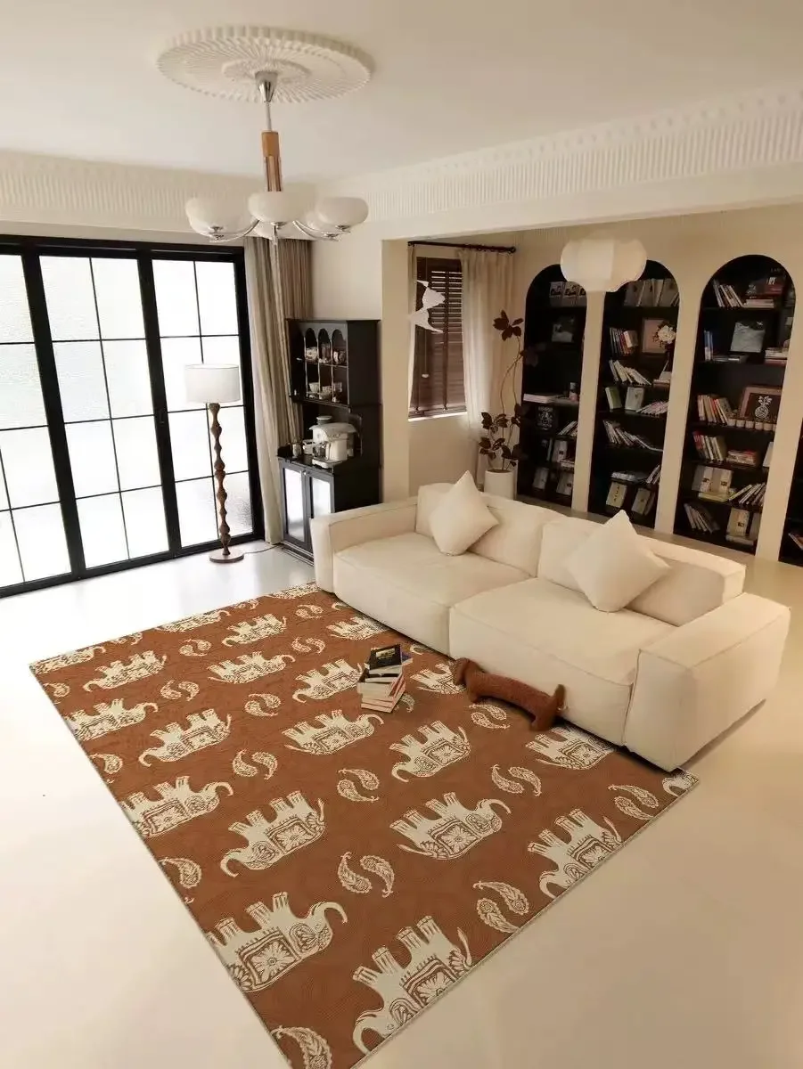 Alfombra Salón Felpa Irregular sala estar estilo nórdico suelo arcoíris suaves esponjosas niños стираемый hogar