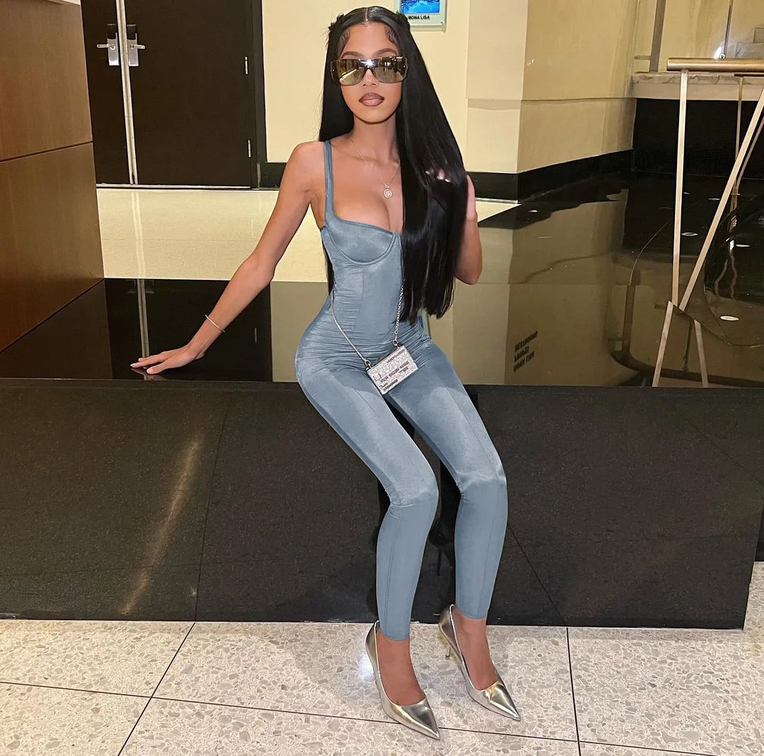 DSMTRC 2024 женская летняя одежда Y2k однотонная уличная комбинезон с ярким лицом