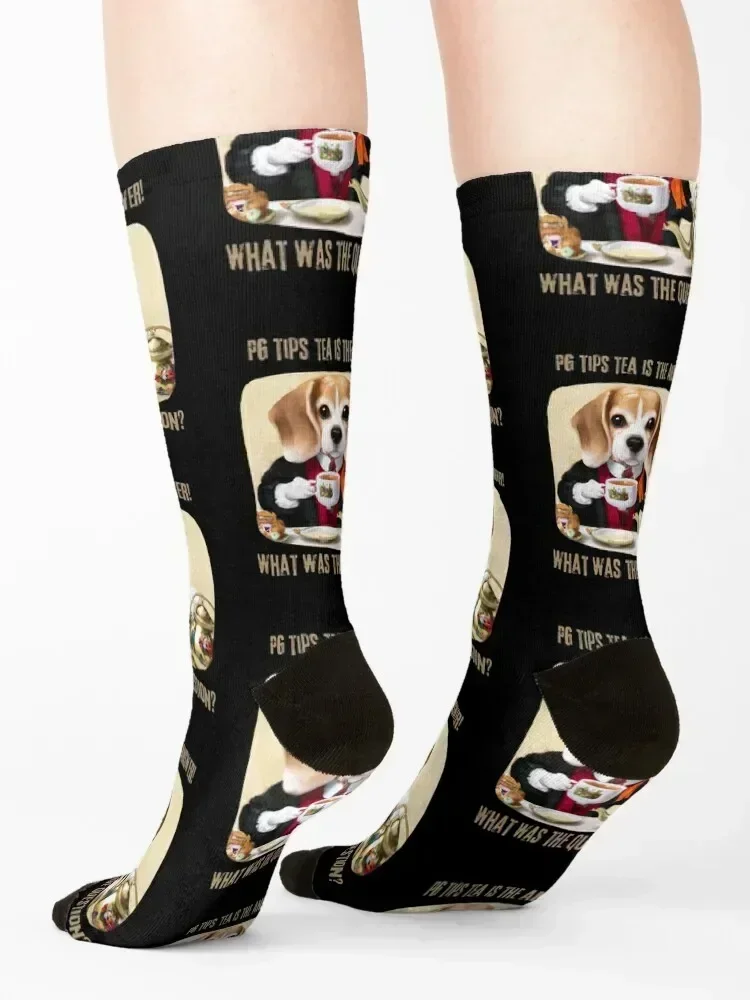 Мужские носки PG Tips tea is the answer beagle dog time