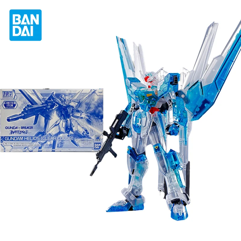 Anime Figure Hg 1/144 Gundam Helios Clear Color Action Figures Collectible Toys Gifts For Kids