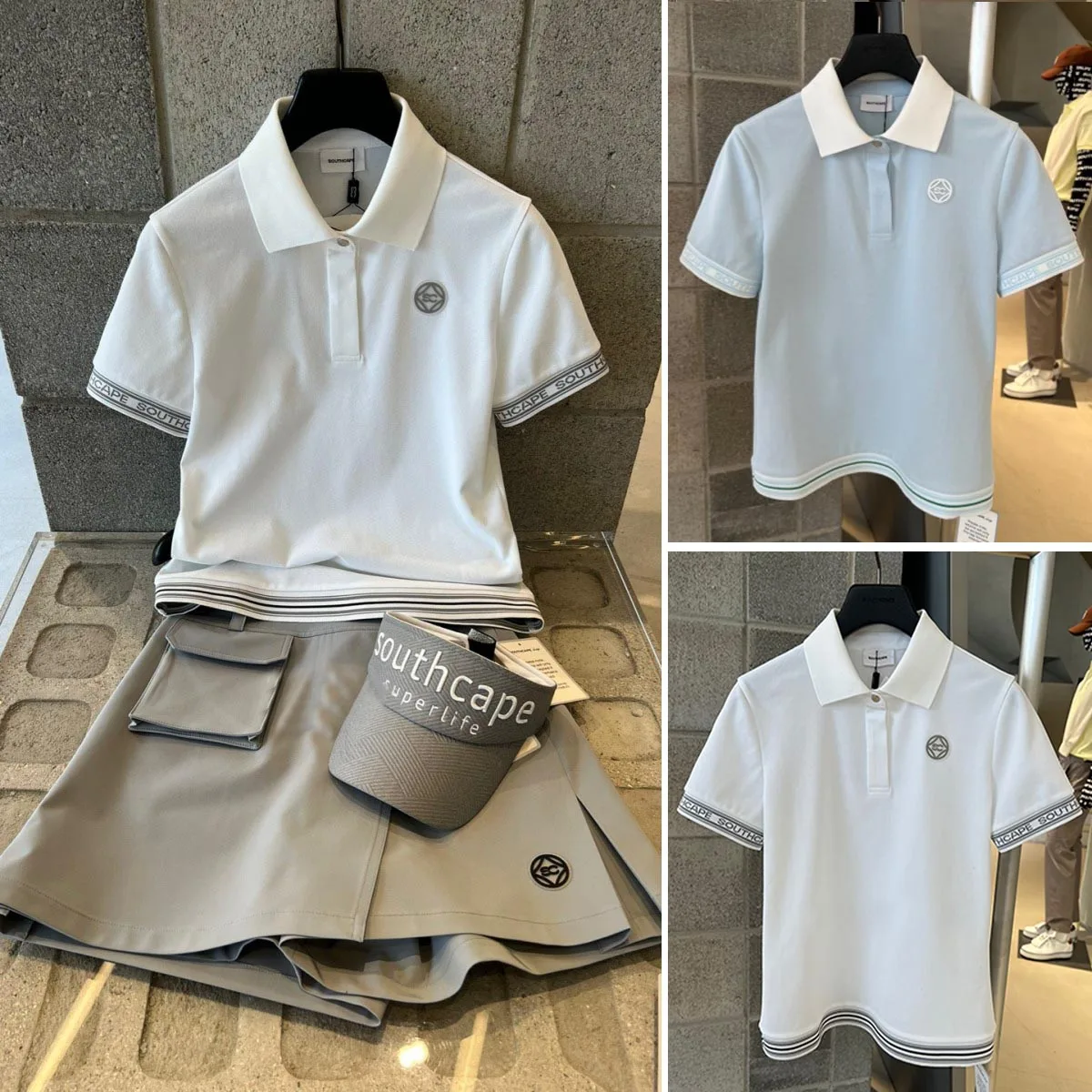 

23 Original Southcape Golf Women's T-shirt Short Sleeve Polo Versatile Top Multi Color Korean Golf Clothing