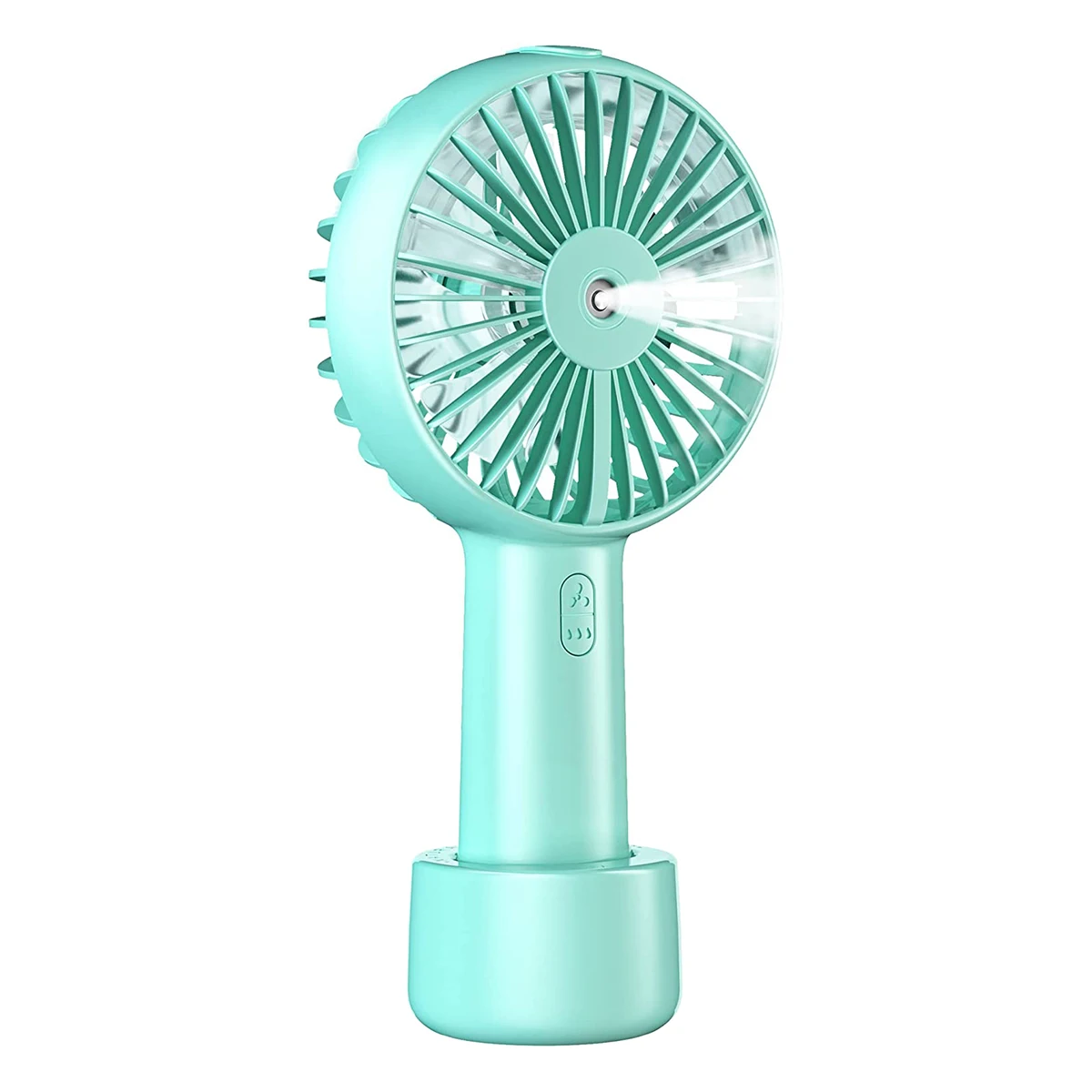 

Handheld Fan Misting, Hand Held Portable Fan with 3 Speeds and Battery Operated, 2 Mode Spray Mister Personal Fan(Blue)