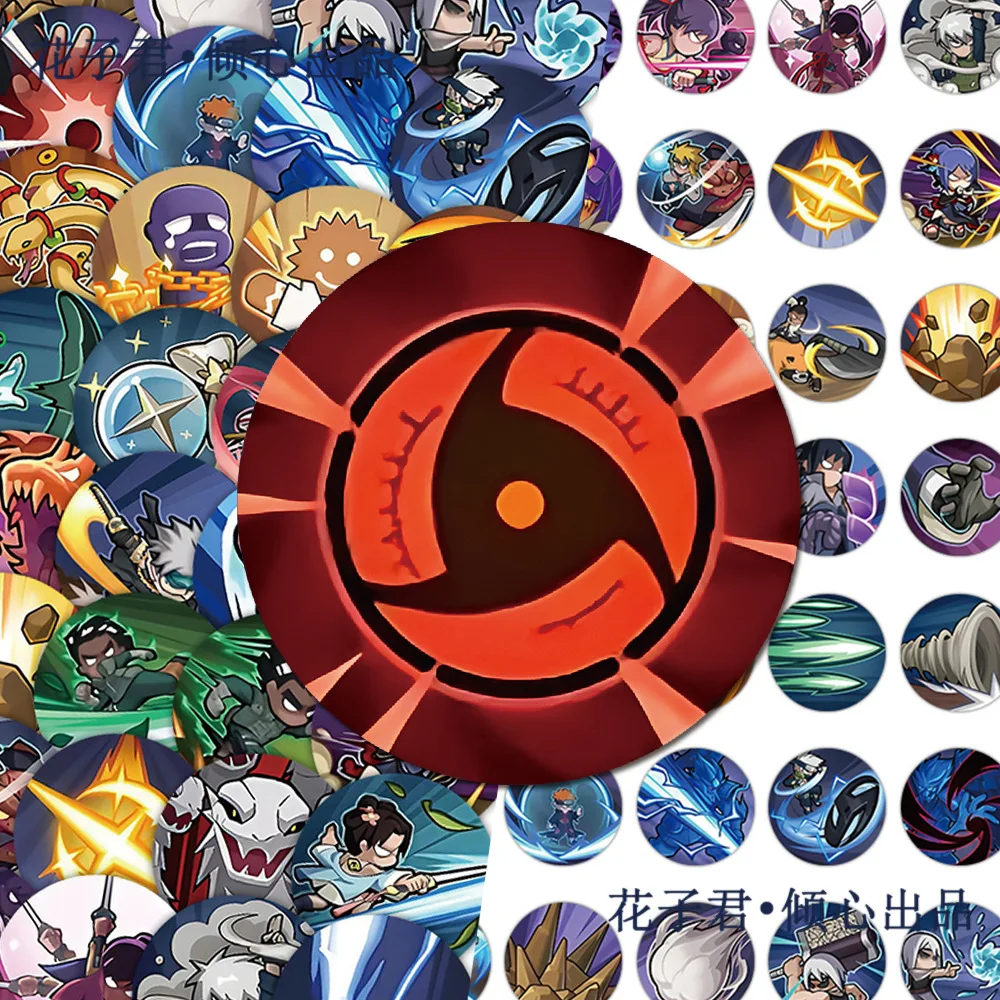 Фото 72 шт. аниме-наклеек NARUTO Q-версии, не повторяющиеся иконки, игровые стикеры, DIY граффити, для скейтбордов, багажа, ноутбуков, телефонов №1