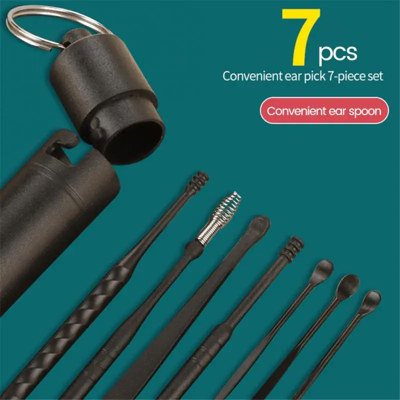 

Ear Pick Ear Clean Tool Ear Wax Cleanser Remover Ear Pick Tools Ear Cleaner Spoon Earpick Cleaning Earwax Removal Kit Earpick