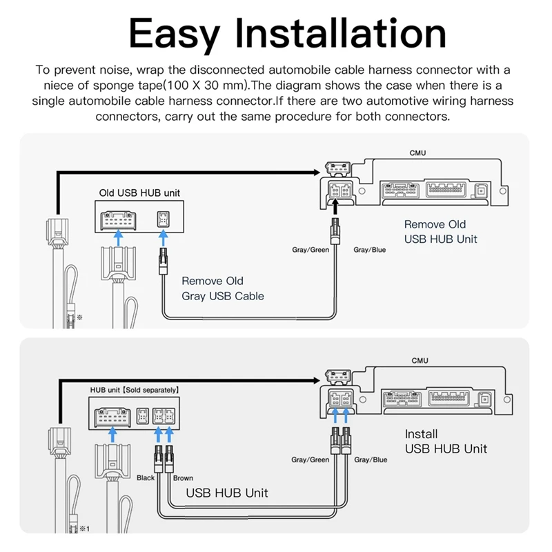 Беспроводной автомобильный адаптер Carplay Android UBS Hub для модификации Mazda 2 3 6 CX3 CX5 CX8 CX9