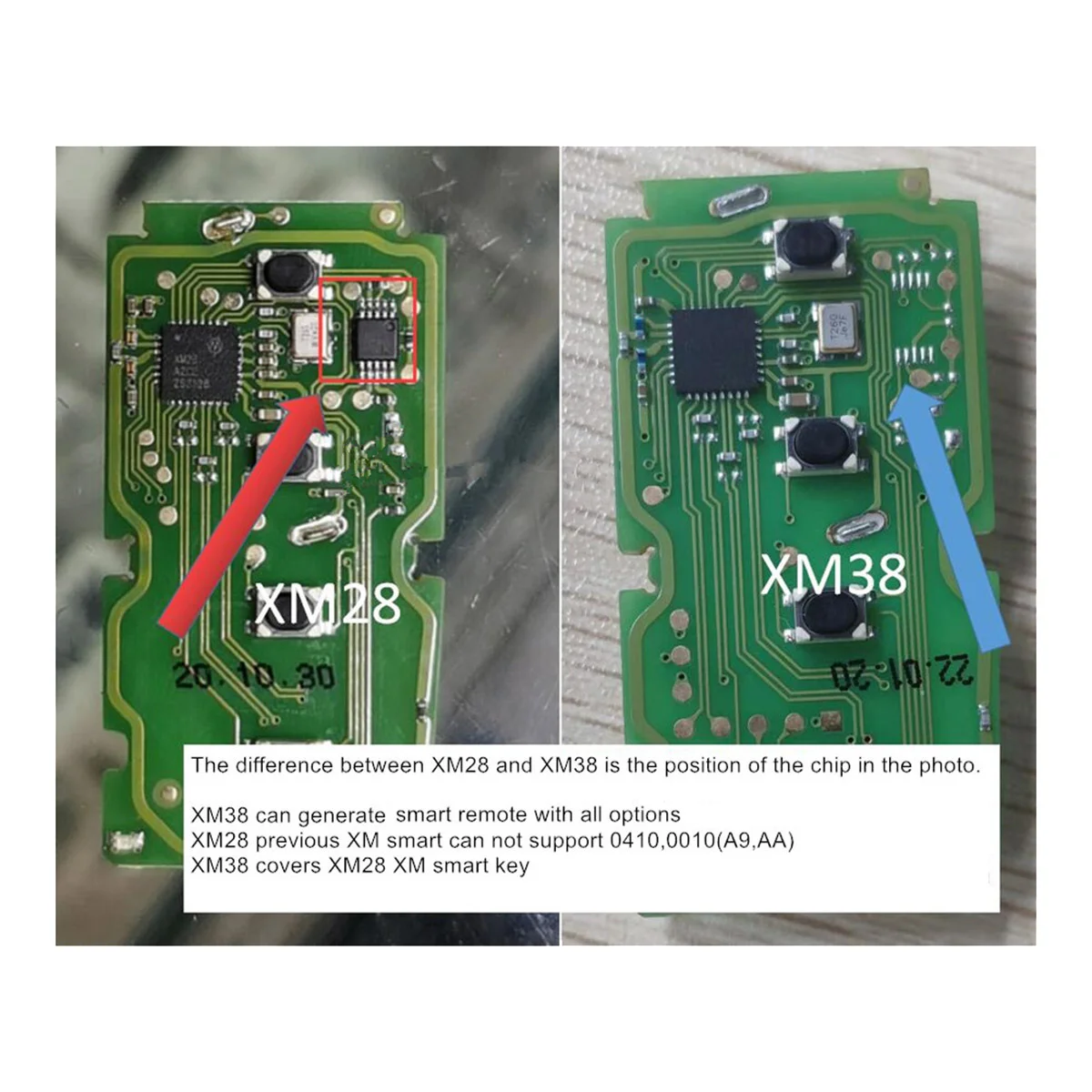 

2PCS XSTO01EN Universal TOY.T Smart Remote Key for Toyota Lexus Support 4D 8A 4A All in One for VVDI2/VVDI Key Tool