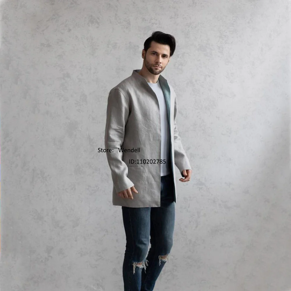 

Men's Casual Blazer Vintage Tailored Slim Jacket Suit Male White Sack Man New in Suits & Blazers Mauroicardi Full Elegant Formal