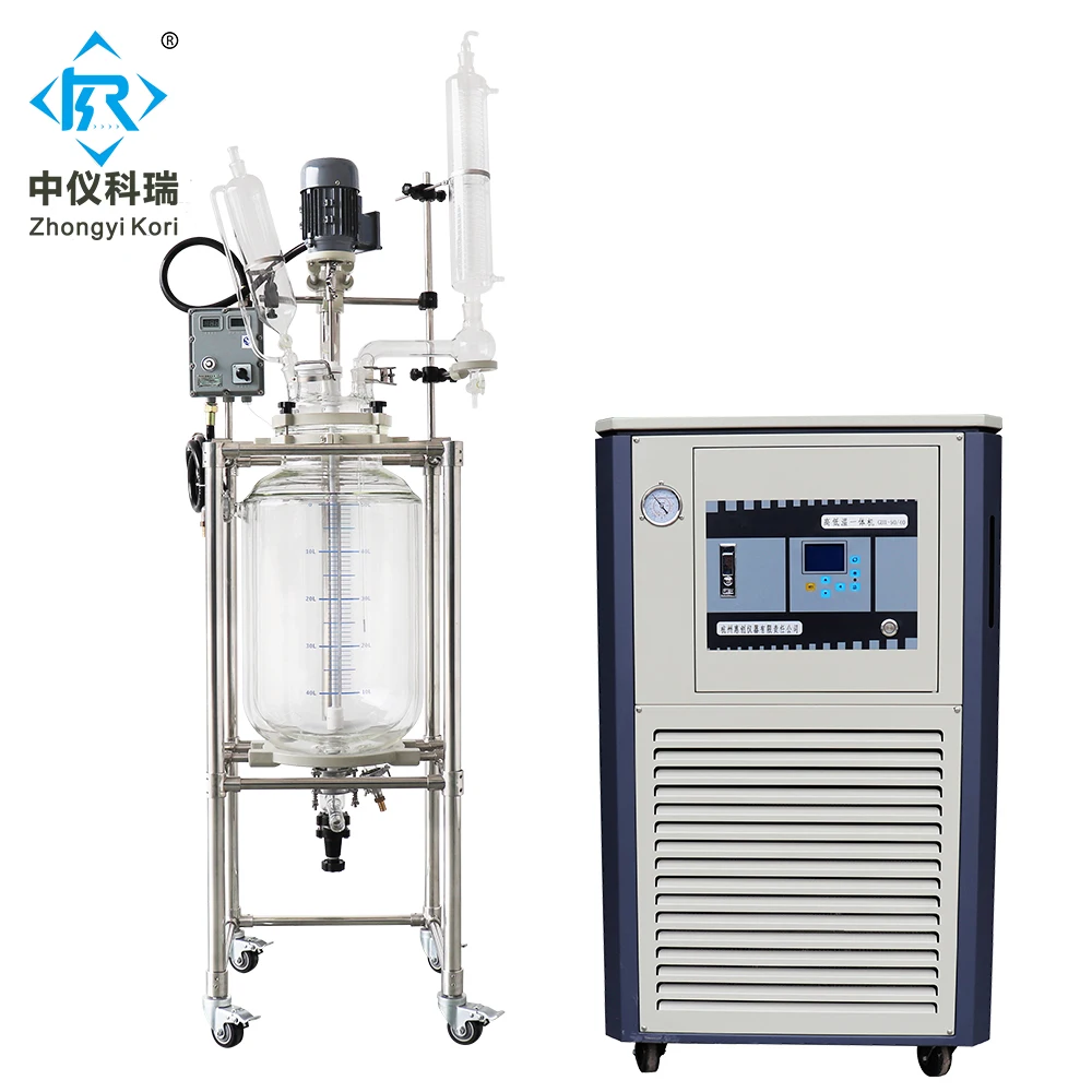 

Hot sale Bioreactor SF-200L Jacketed Glass Reactor