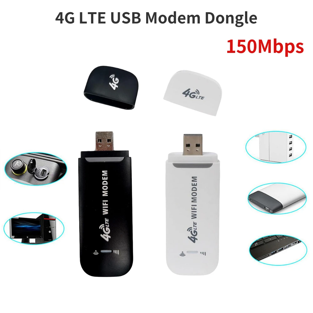 

4G LTE Unlocked Universal Wireless Small WiFi Modem Router Dongle 150Mbps 4G Card Router Portable Wireless WiFi Adapter