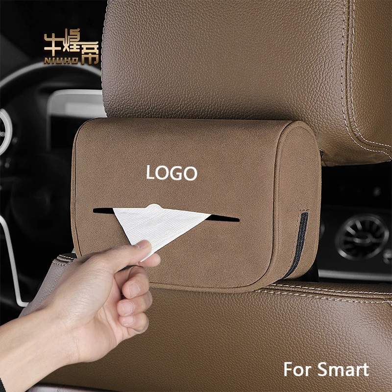 

Car Tissue Box Interior For Smart 450 451 453 Fortwo Forfour Forjeremy #1#3 Car Seat Back Paper Bag Armrest Box Case Accessories