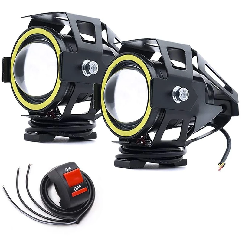 

Motorcycle Light Bulb Fog U7 LED Driving Light Spotlight DRL Auxiliary Driving Light White Halo