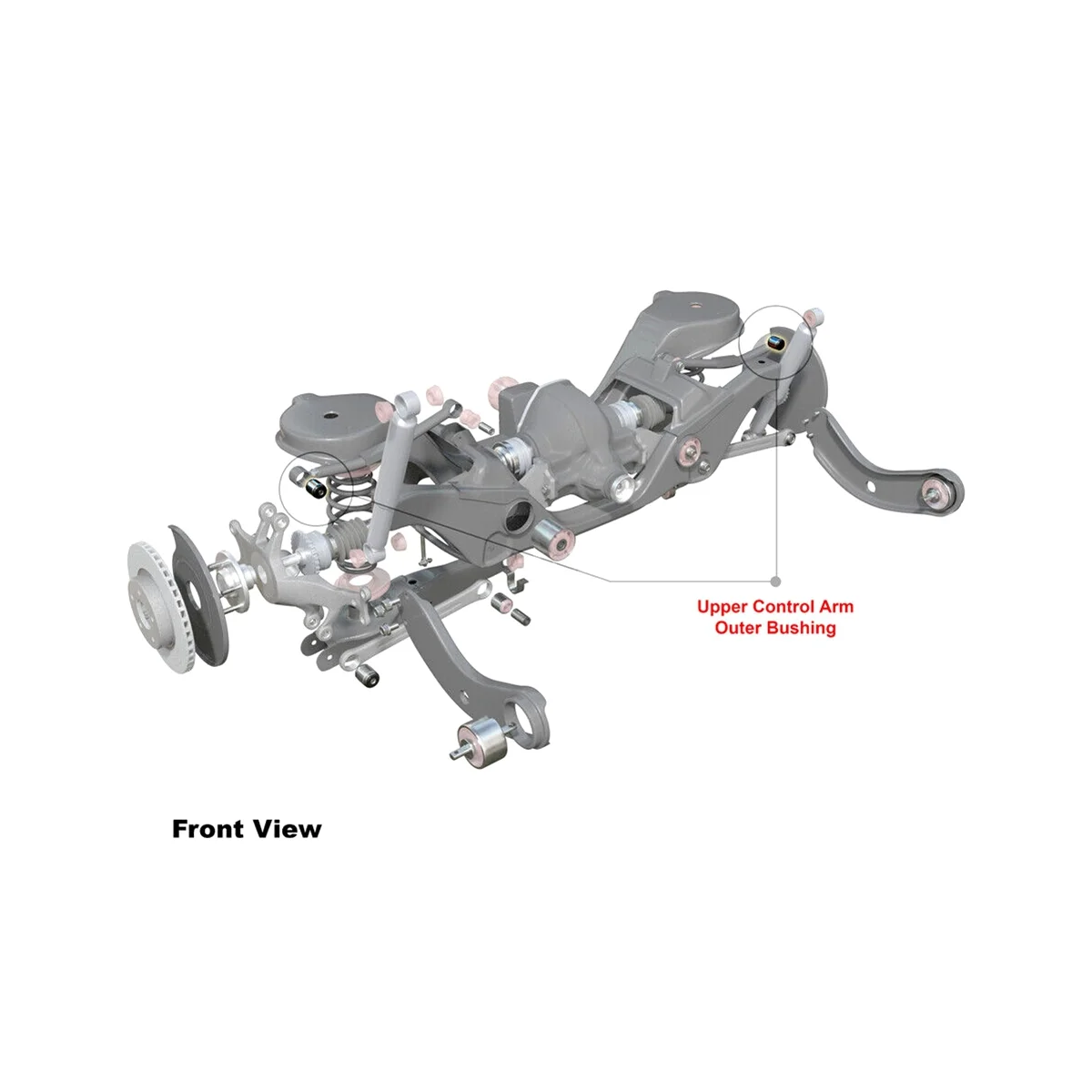 Задний радиус поддерживающая площадь Буша для Ford Falcon Ba Bf Fg District Sx Sy Sz 2002-2014 номер