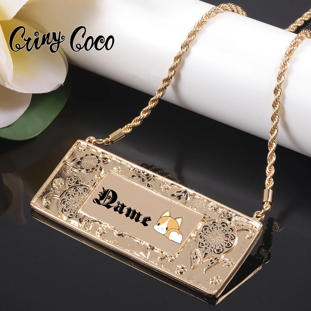 

Cring Coco Polynesian Jewelry Female Personalized Hawaiian Custom Name Necklace Gift Letter Necklaces for Women Free Shipping