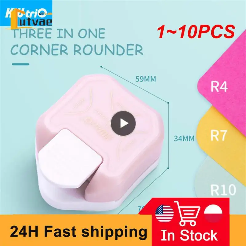 

1~10PCS Candy Color R5 R4 R7 R10 Corner Rounder Paper Cutter Punches for Scrapbooking Card Photo Craft Tools School