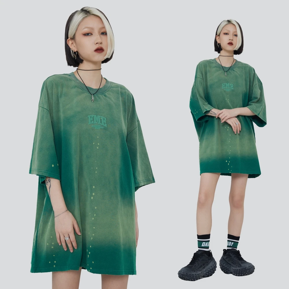 

High Street Oversized T Shirt Women Retro Cotton Tops Y2k Clothes Harajuku Streetwear Vintage Clothes Emo Short Sleeve T-shirts