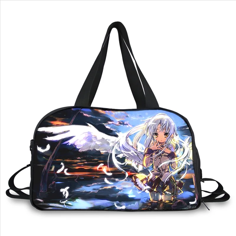 Angel Beats Tachibana Kanade 3D printing fashion trend portable large capacity multi function messenger bag travel bag