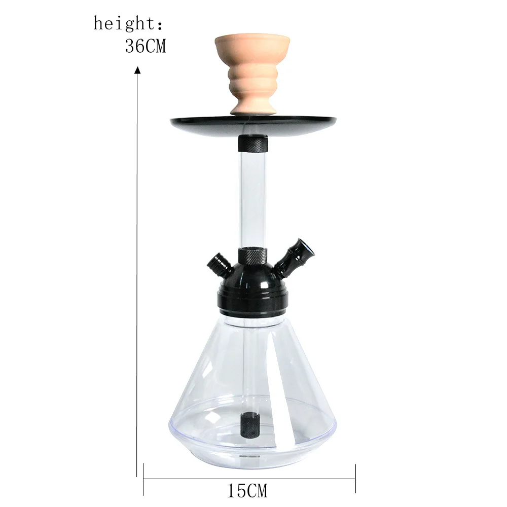 

Высококачественный акриловый кальян 15x36 см, набор прозрачных лампочек, чаша для кальяна, водяной шланг для курения табака