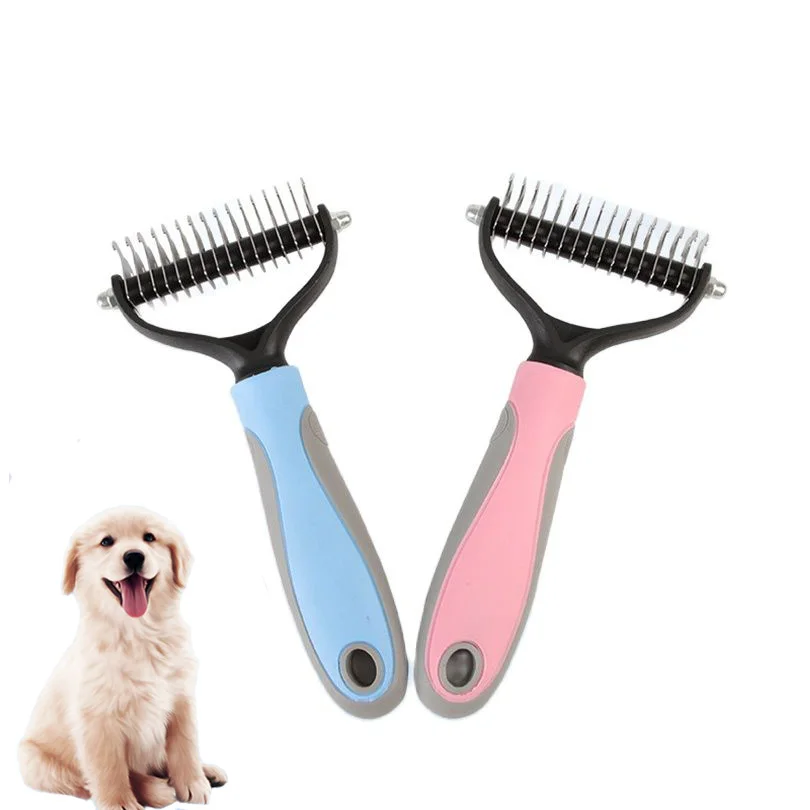 

Convenient and Practical Pet Knot Comb Cat Dog Grooming Cleaning Supplies Double-sided Knot Comb Pet Comb