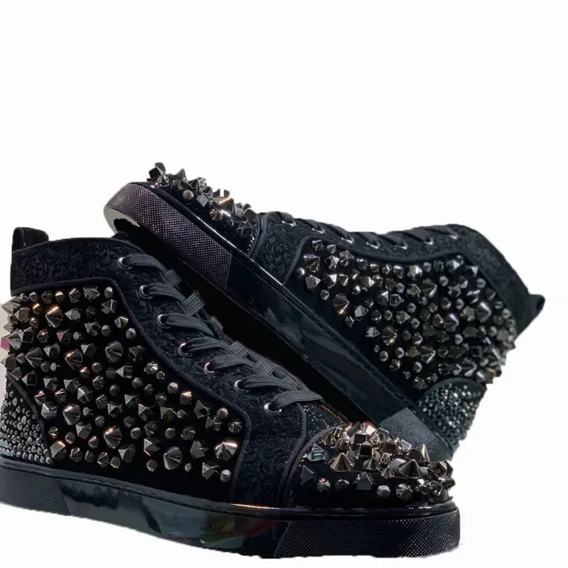 Дизайнерская обувь с красной подошвой для мужчин. Дизайнерские брендовые