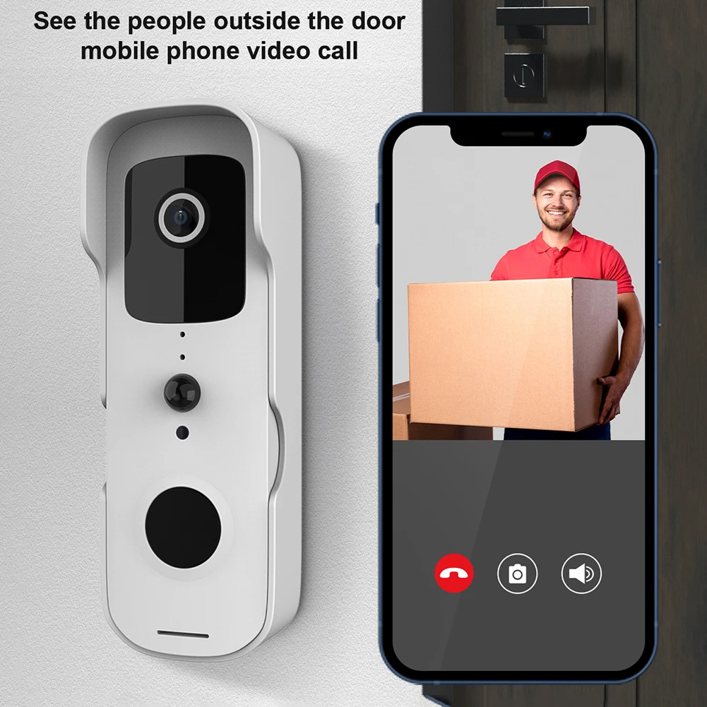 Smart Homes Video Doorbell Camera Two-way Voice Intercom Camera Security Wireless WiFi Video Intercom Door Bell For Home Use