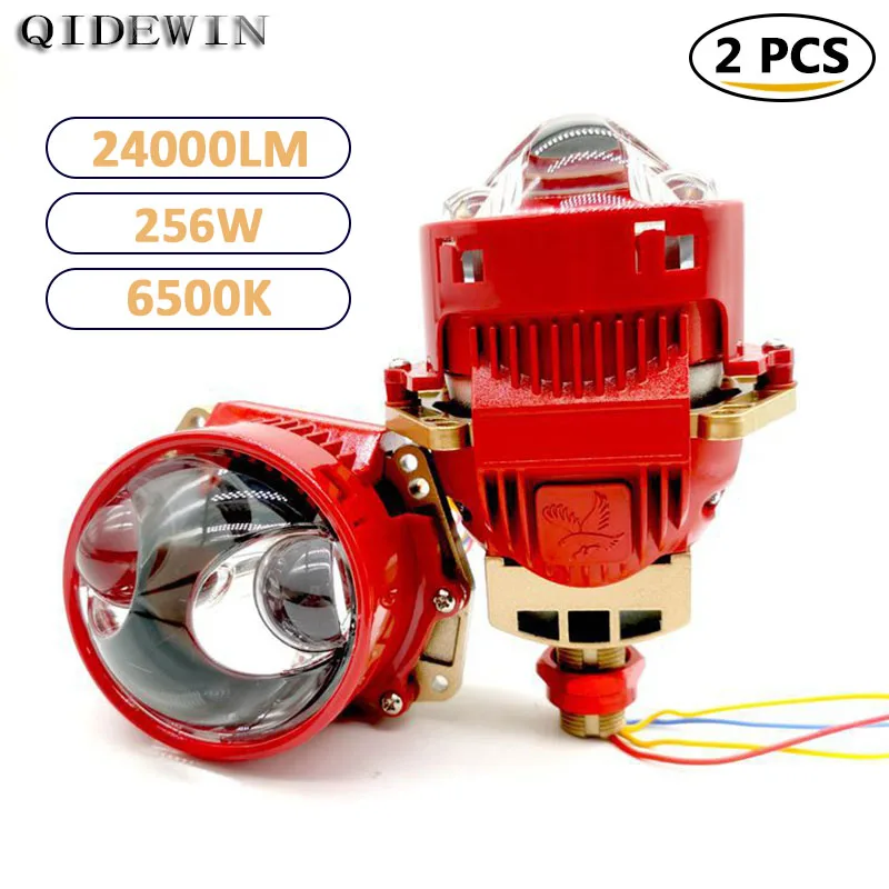 2 шт. универсальные светодиодные лампы для автомобильных фар 256 Вт