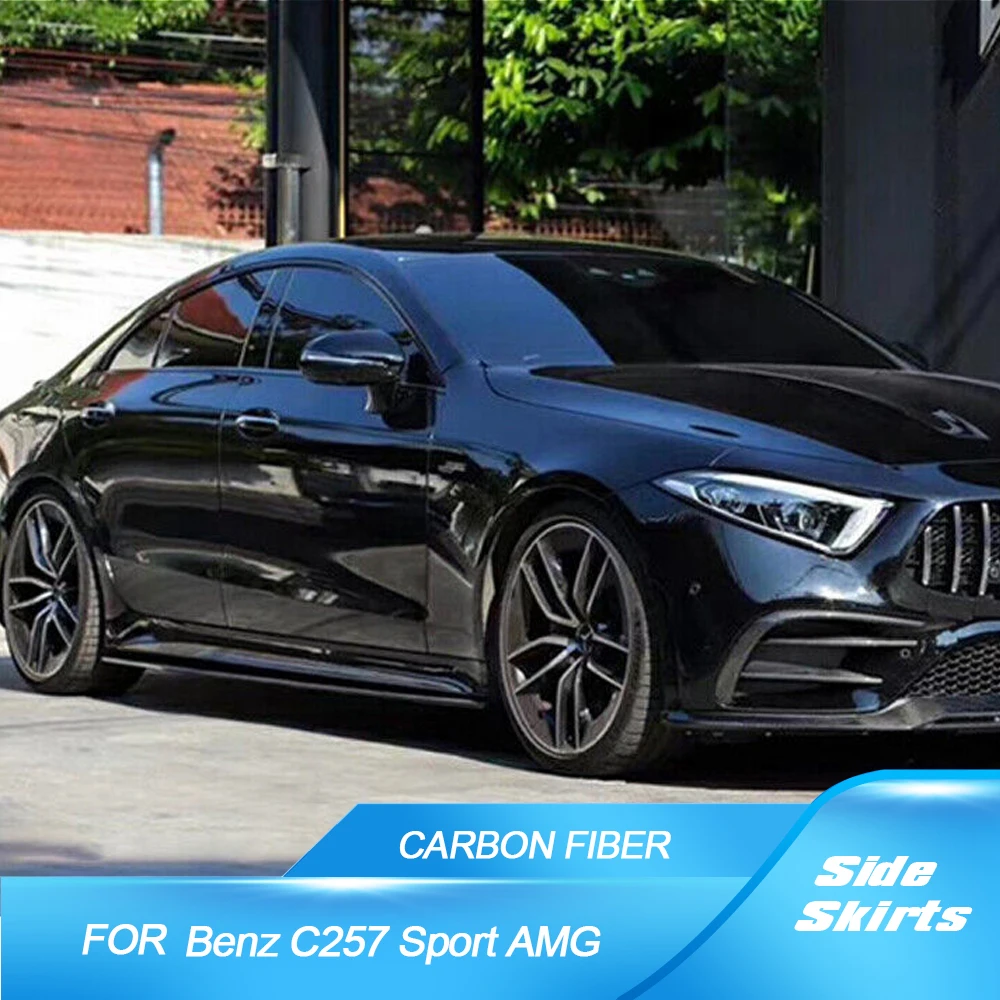 

Боковые юбки из углеродного волокна/ФАП для Benz C257, CLS400, CLS550, CLS63, AMG, разветвитель для губ, удлинитель, сепаратор, бампер 2018 вверх