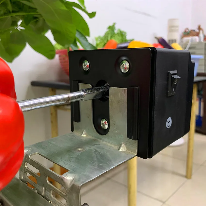 

Мотор для барбекю с питанием от батареи, гриль, вращающаяся вертел для барбекю с выходной скоростью 2,5 об/мин, турnebroche, детали для барбекю 3 В