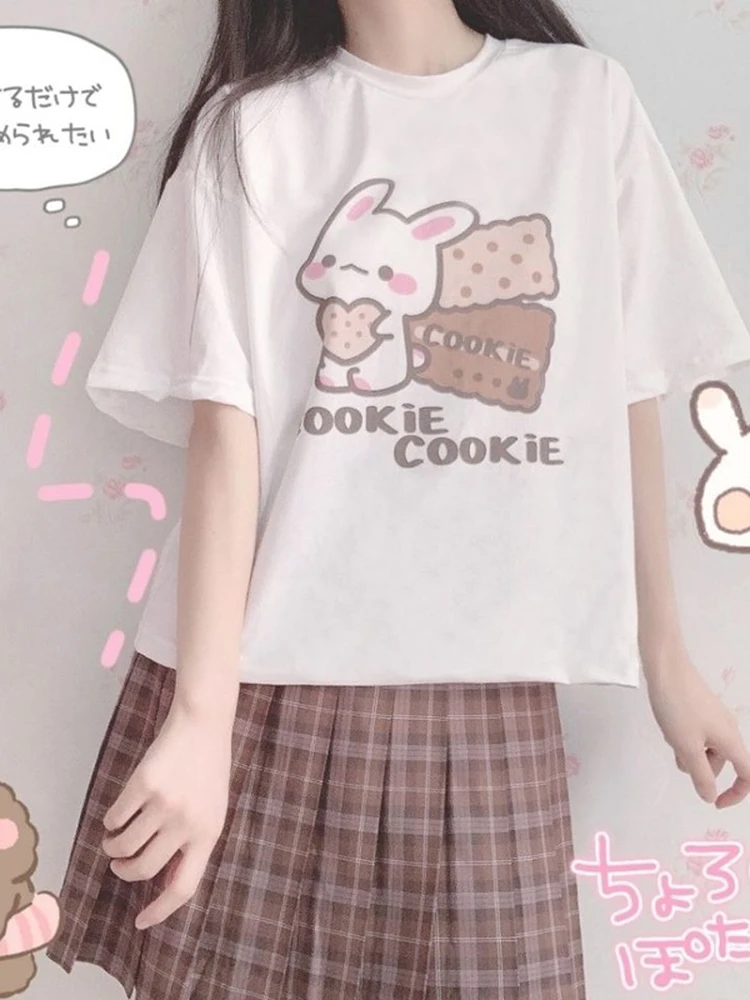 

Футболка с японскими конфетами, новинка 2021, Модные Яркие топы, весенний милый наряд, графические футболки, женская одежда, футболки