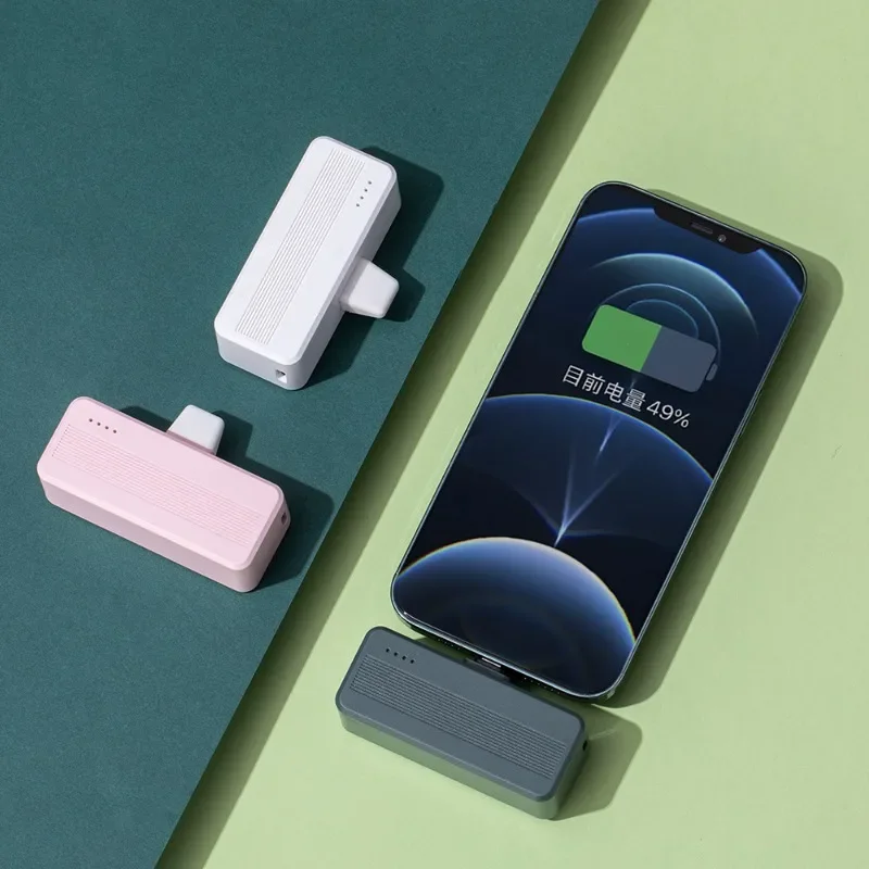 Мини-Power Bank 3000 мАч Карманные Power с держателем для телефона Маленькое портативное