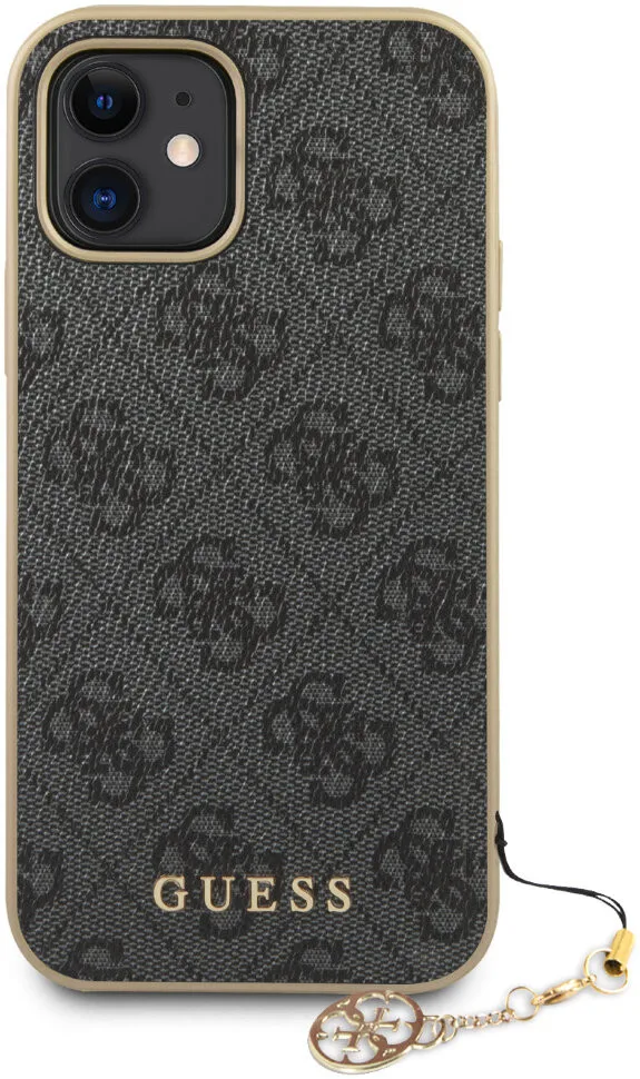 Чехол CG Mobile Guess 4G Charms collection Hard для iPhone 12 mini цвет Серый
