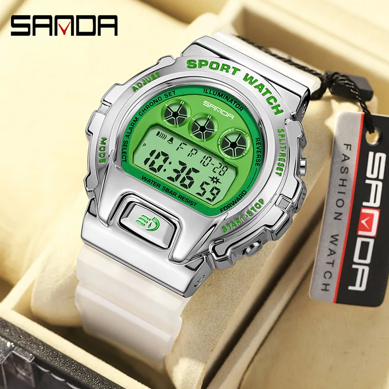 

SANDA Top Brand Sports Men's Watches Military Waterproof LED Digital Wristwatch For Male Clock S Shock Relogio Masculino 2127