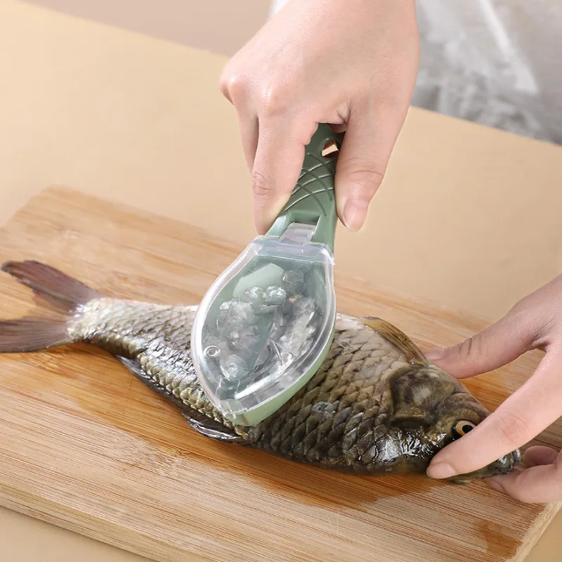 

Fish Skin Brush Scraping Fish Scale Grater Quick Disassembly Fish Knife Cleaning Peeler Skin Scraper Fish Scaler Kitchen Gadgets