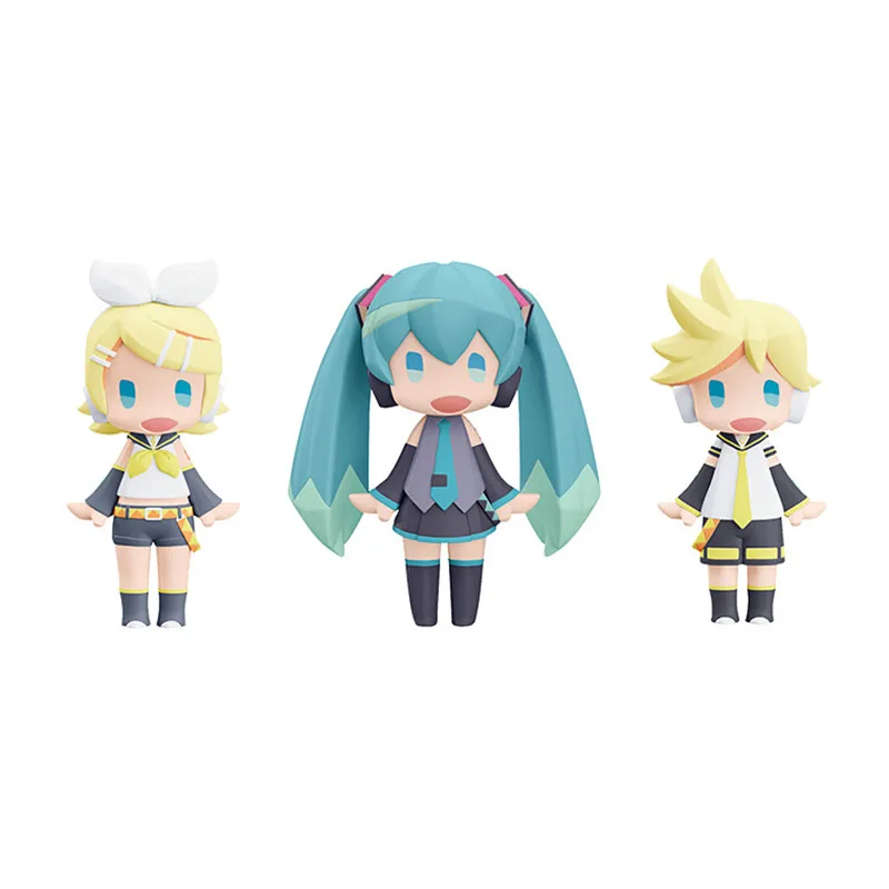 

Предварительная продажа Hatsune Miku Kagamine Len Kagamine Rin Аниме Фигурка модель Q версия украшения кавайная Кукла Коллекционные модели игрушки подарки
