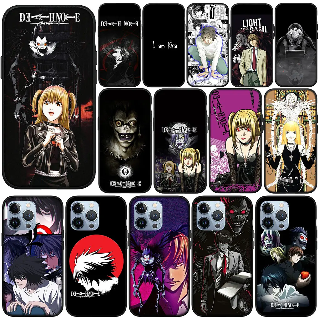 Чехол для телефона Ryuk kira Rem Misa Deaths Note L Apple iPhone 16 11 Pro XS Max X XR 6 7 8 6S Plus + SE 2022 8+ Funda Case