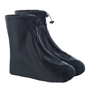 Men Women Shoes Covers for Rain Flats Ankle Boots Cover PVC Reusable Non-slip Cover for Shoes with I