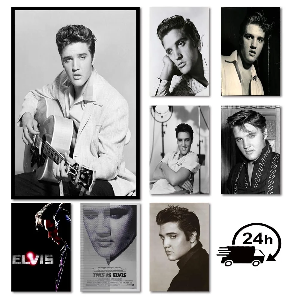 

Постеры Elvis Presley, настенные художественные украшения для бара, дома, квартиры, офиса, рок-певицы, звезды, музыкальные Фанаты