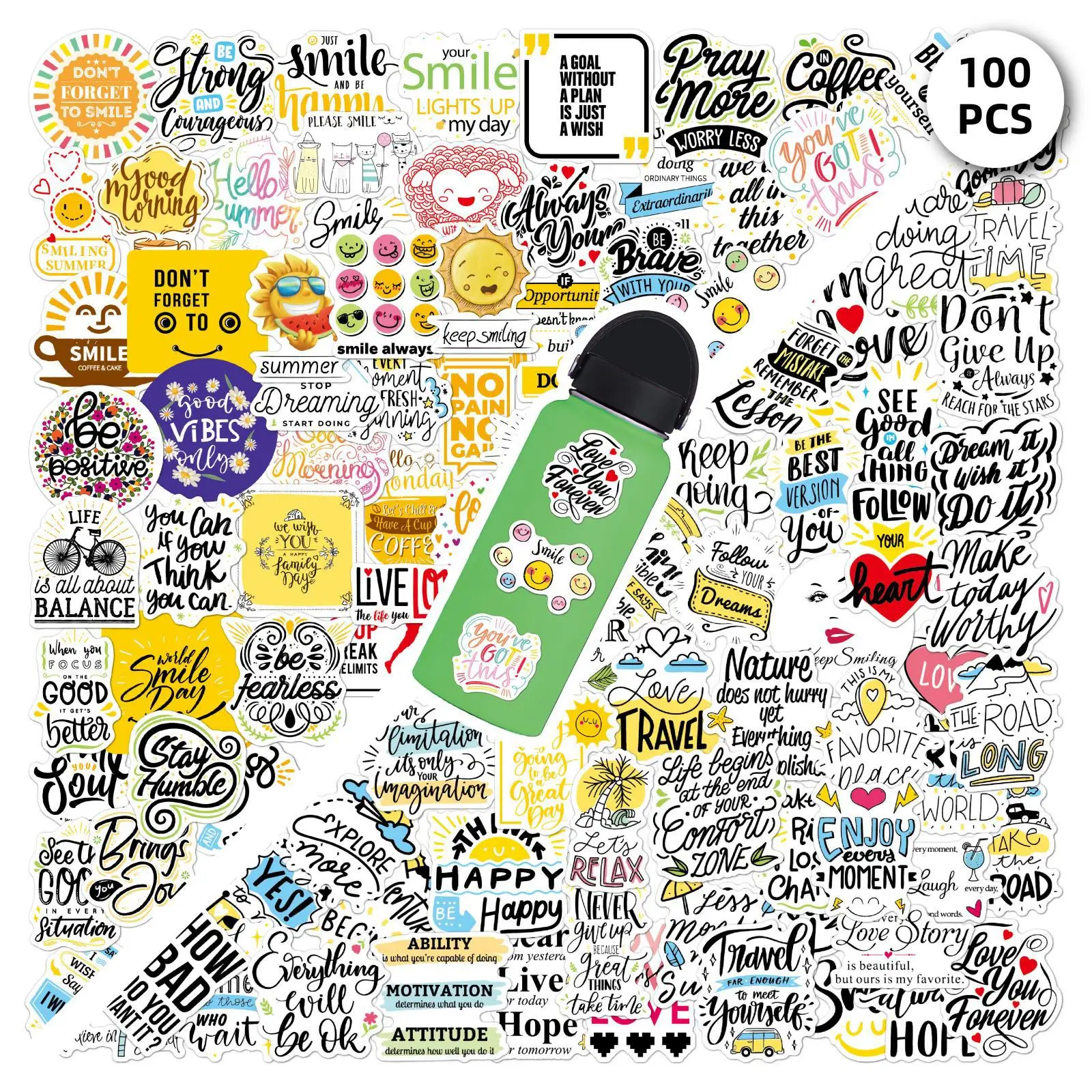 

50 шт., водонепроницаемые наклейки с изображением притчи