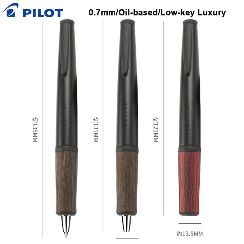 Фото Ручка шариковая PILOT Luxury Wood Grain Timeline PAST Series, 0.7 мм, быстросохнущие водостойкие чернила, плавное письмо, эстетичная канцелярия №1
